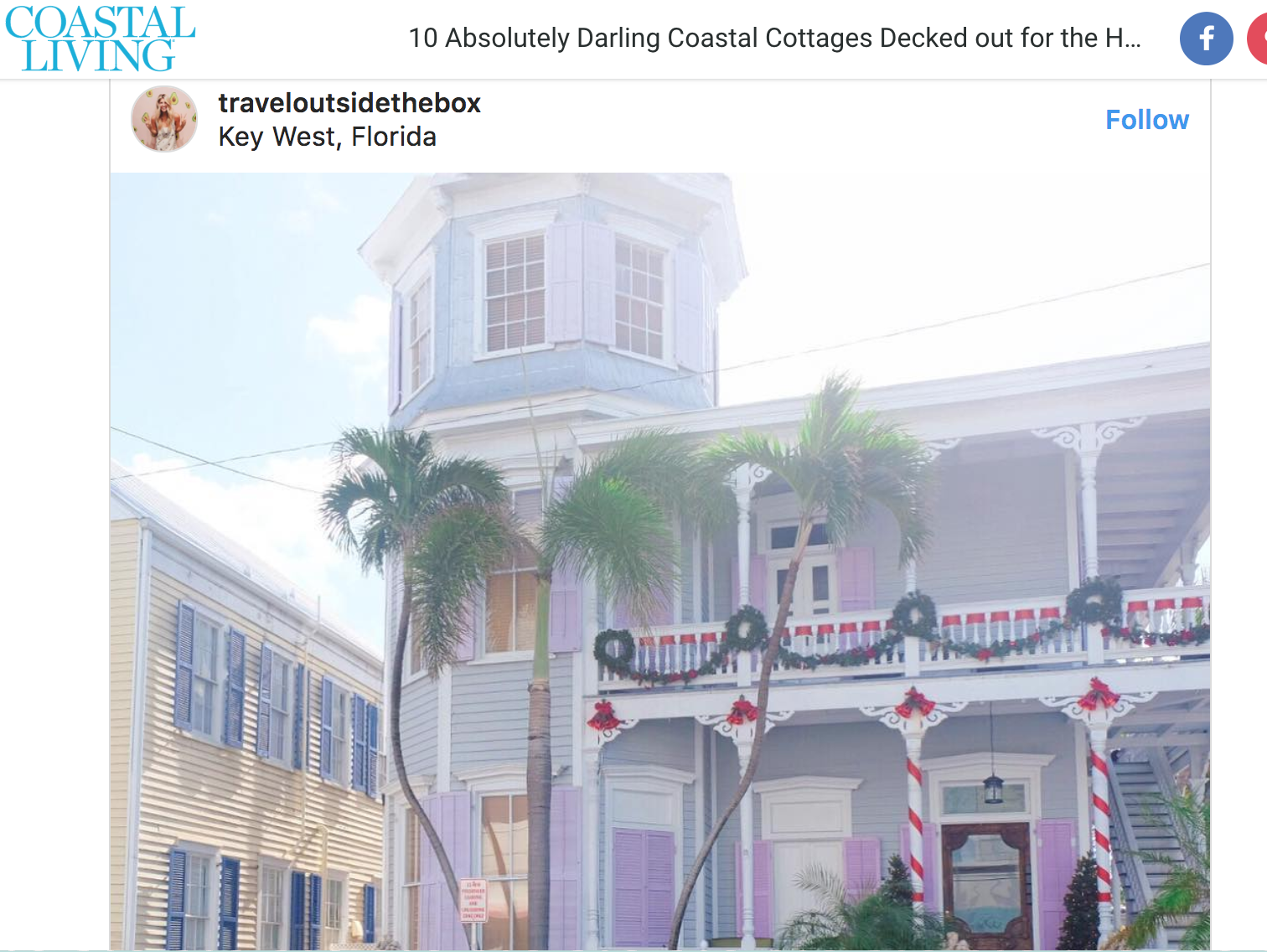 Ten Absolutely Darling Coastal Cottages Decked Out for the Holidays from Coastal Living December 2017