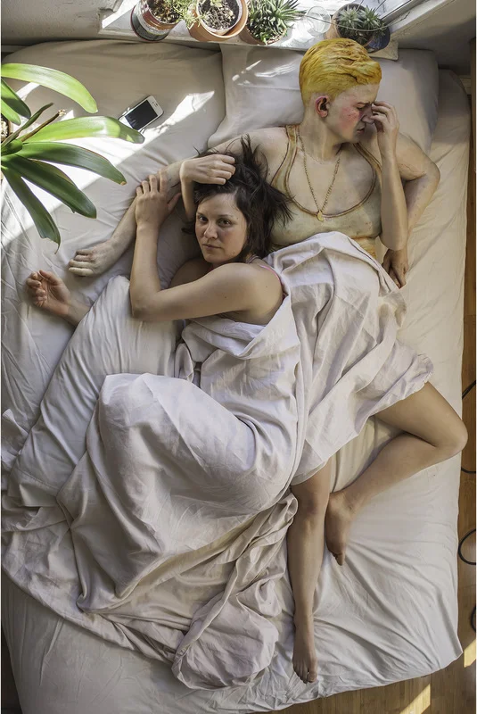 Photograph feat. wax sculpture By KeseyPollock. From "I made you. I loved you. I destroyed you." a multimedia installation feat. sculpture, video, and photography. The Belltown Collective, Seattle, WA, 2013.