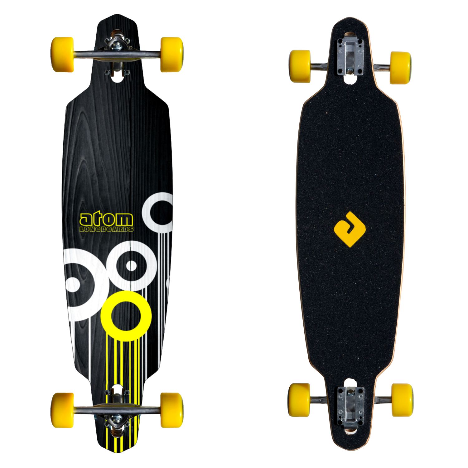 Atom Drop-Through Longboard - 36 Inch (Yellow)