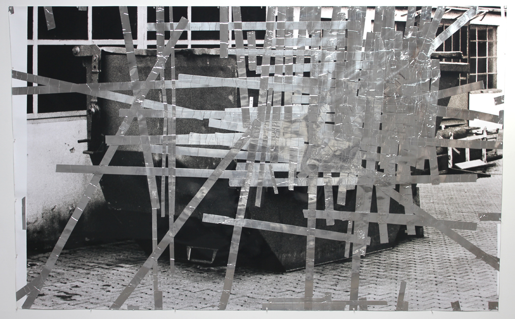  Tape Drawing (Reutlingen Factory Yard #2) 2010 71.75 x 120 inches 