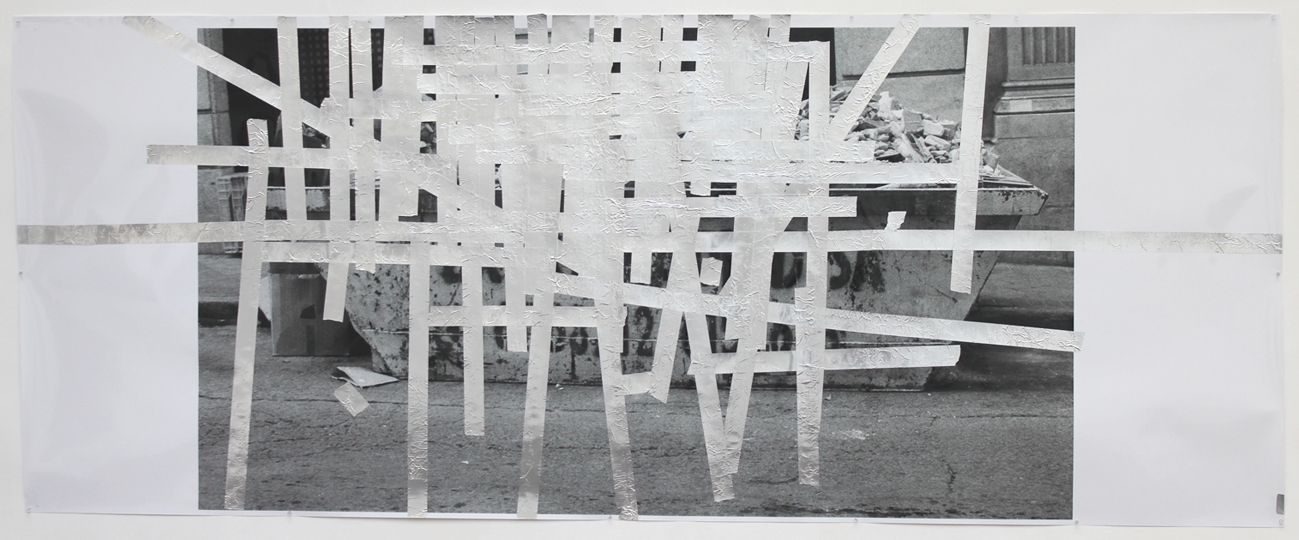  Tape Drawing (Madrid) 2012 50 x 126.5 inches 