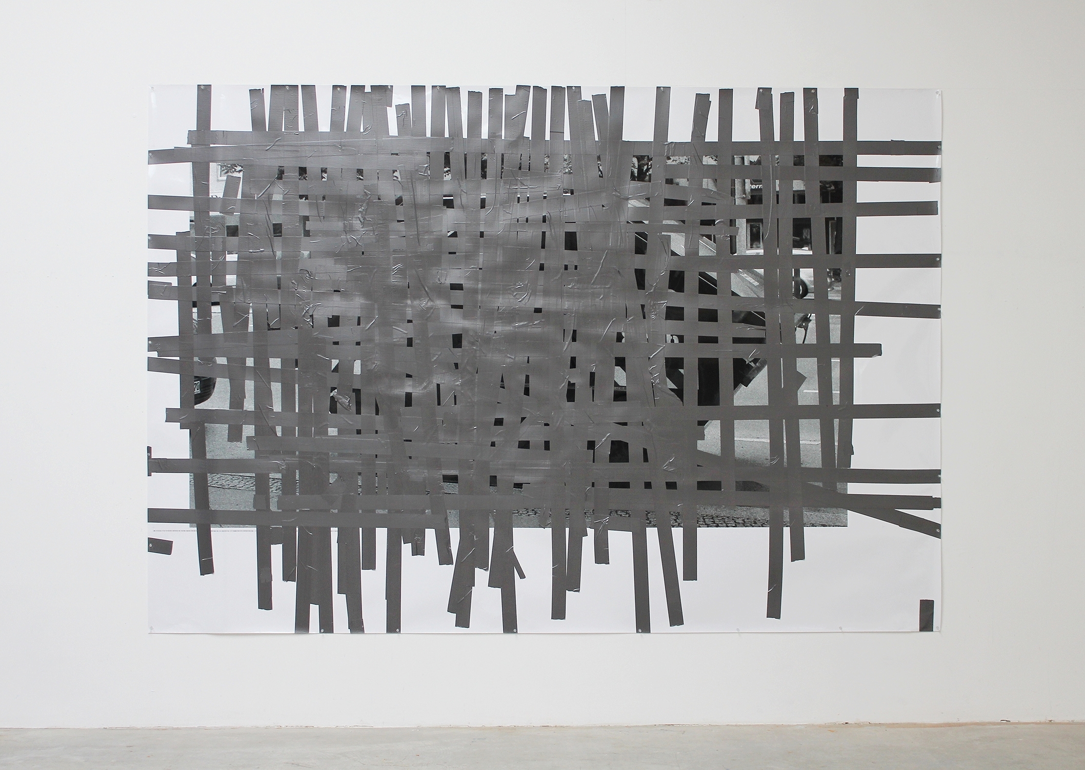  Tape Drawing (Berlin #2) 2013 72 x 104.25 inches 