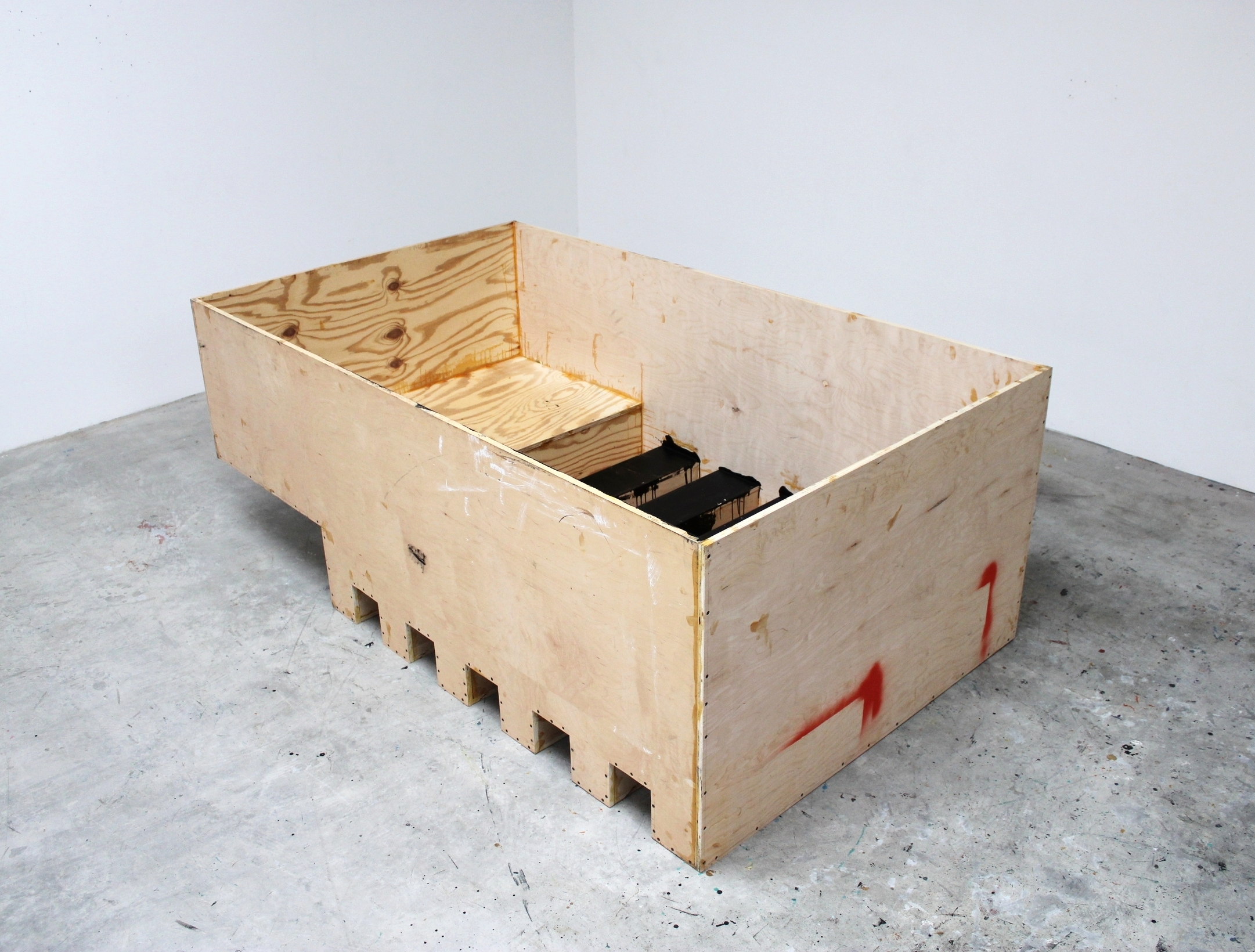  Container (Black Interior) 2013–2014 33 x 52 x 88.5 inches 