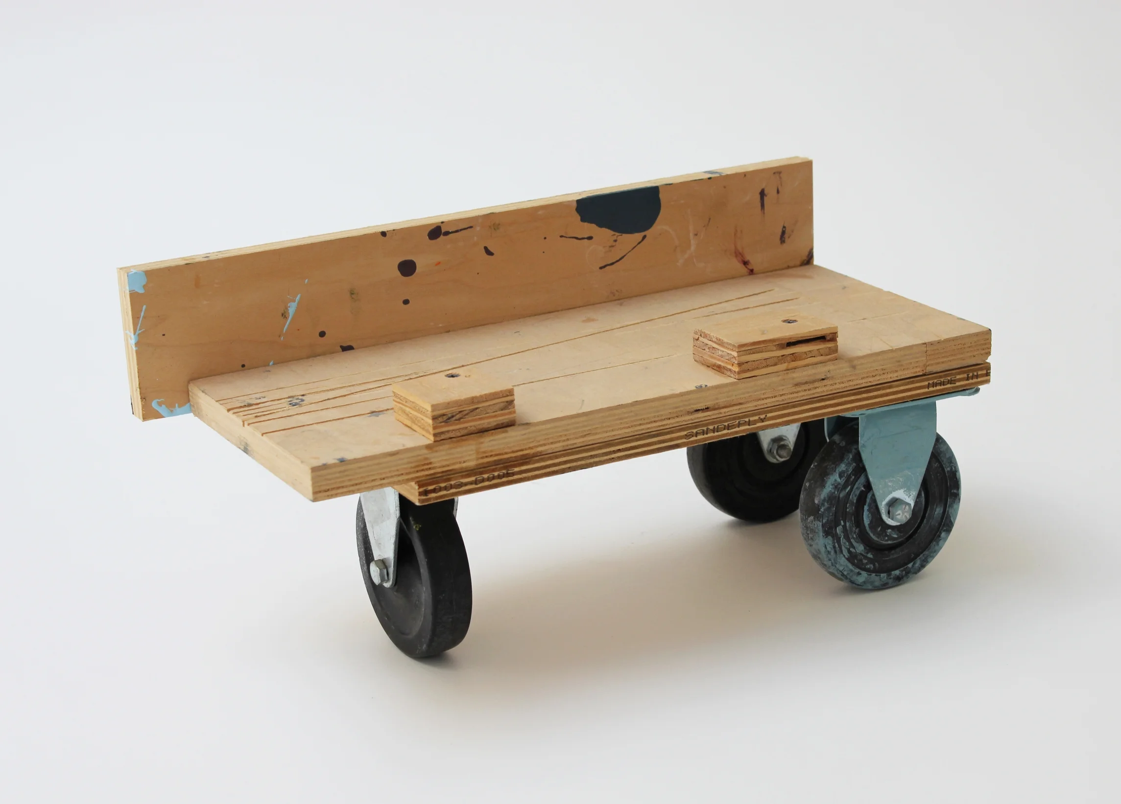 Small Rolling Platform #71 2015 8.5 x 17 x 7.75 inches
