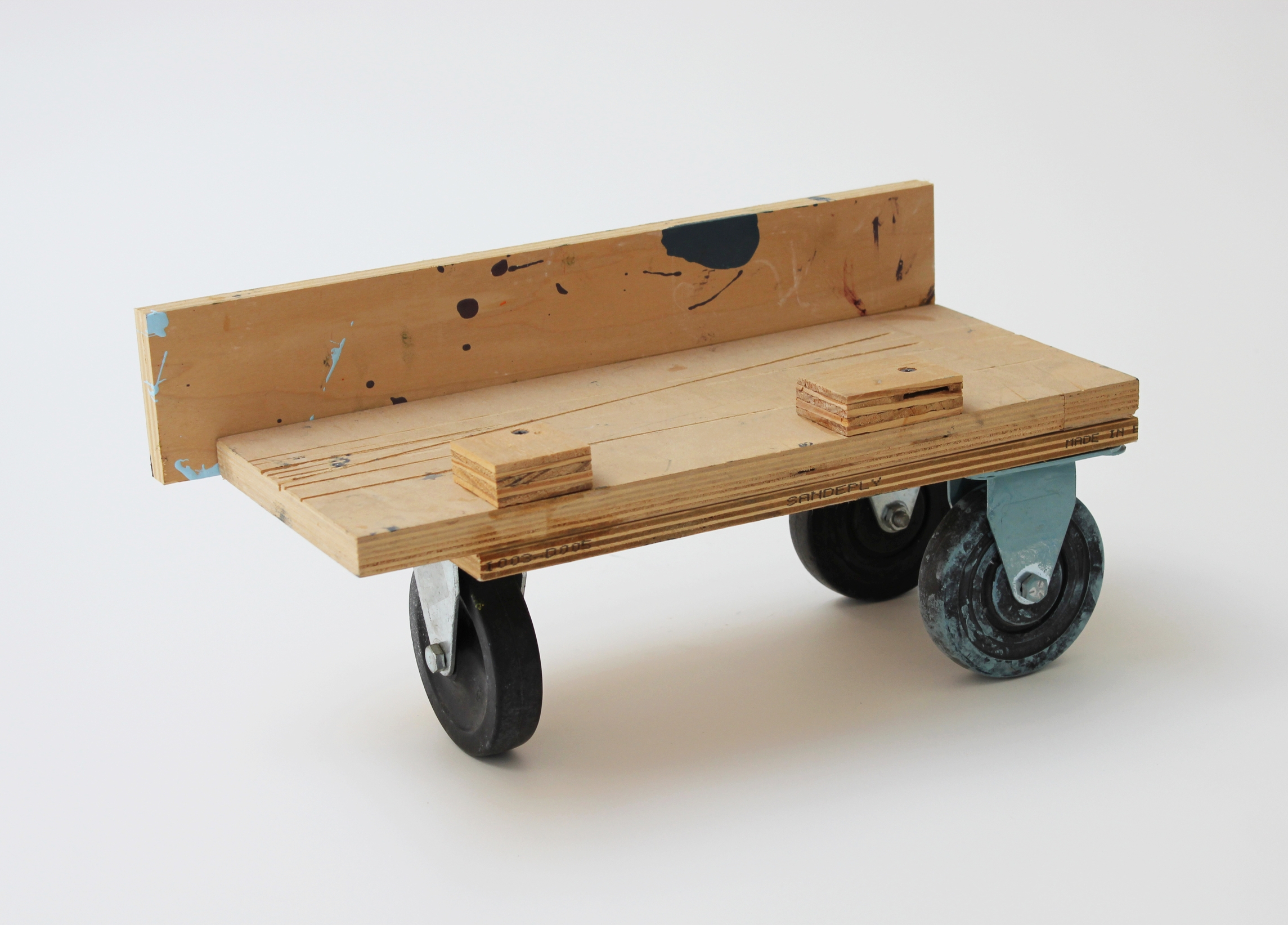  Small Rolling Platform #71 2015 8.5 x 17 x 7.75 inches 