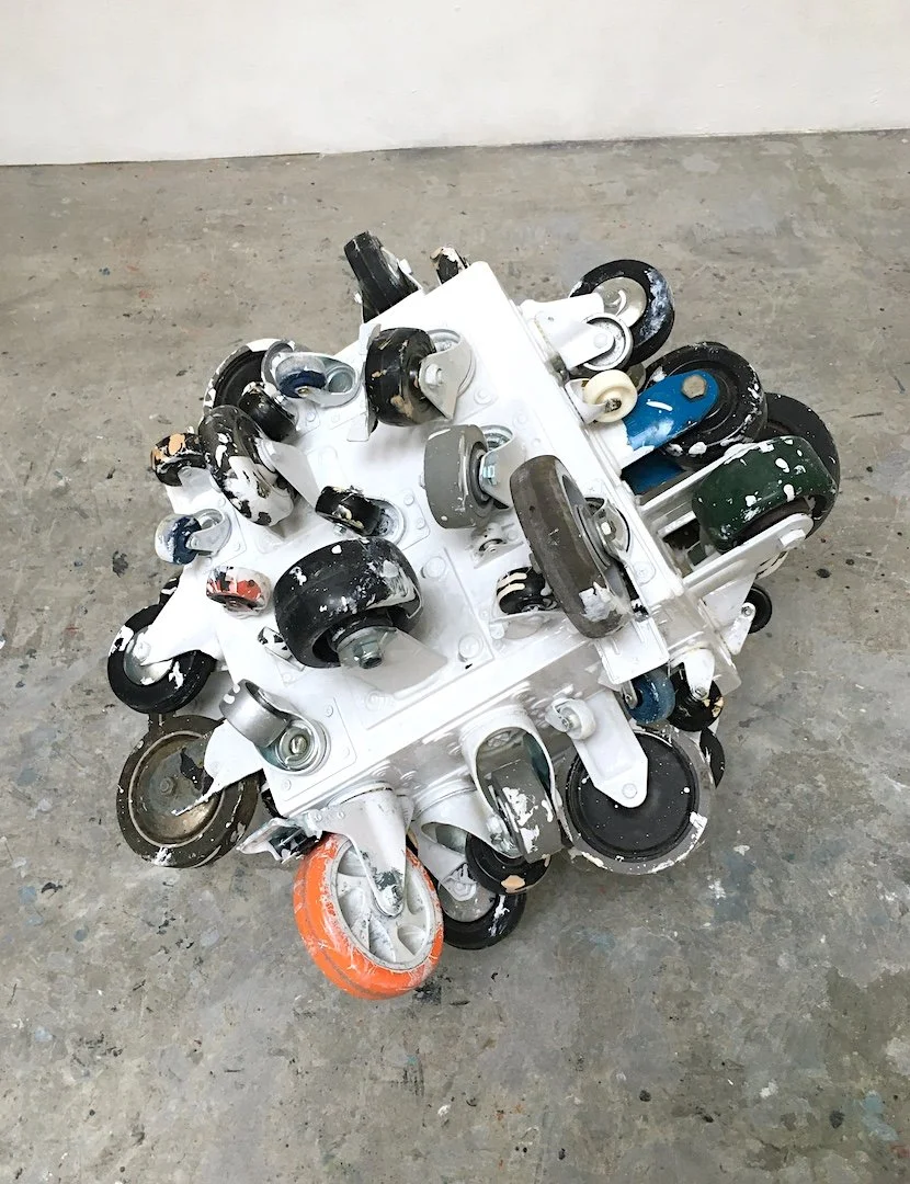  Rolling Platform (White), 2018- 2024   25 × 26.75 × 28.75 inches 