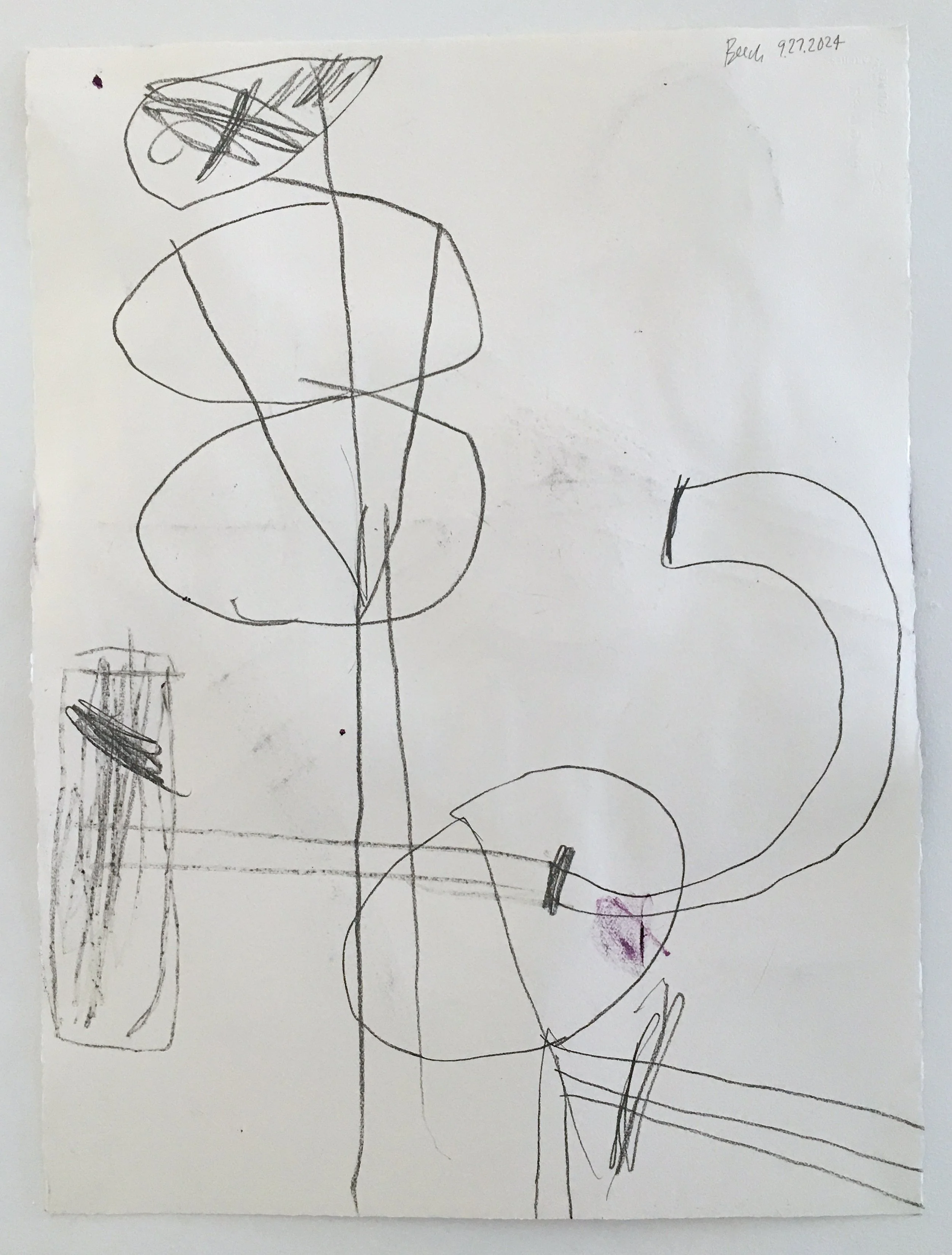  Drawing                                                                                                  9.27.2024                                                                                                              30 × 22 inches 
