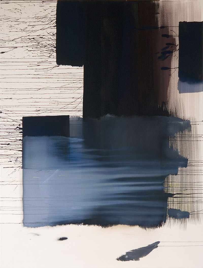 Break 2013 Acrylic on raw canvas 169 x 130 cm