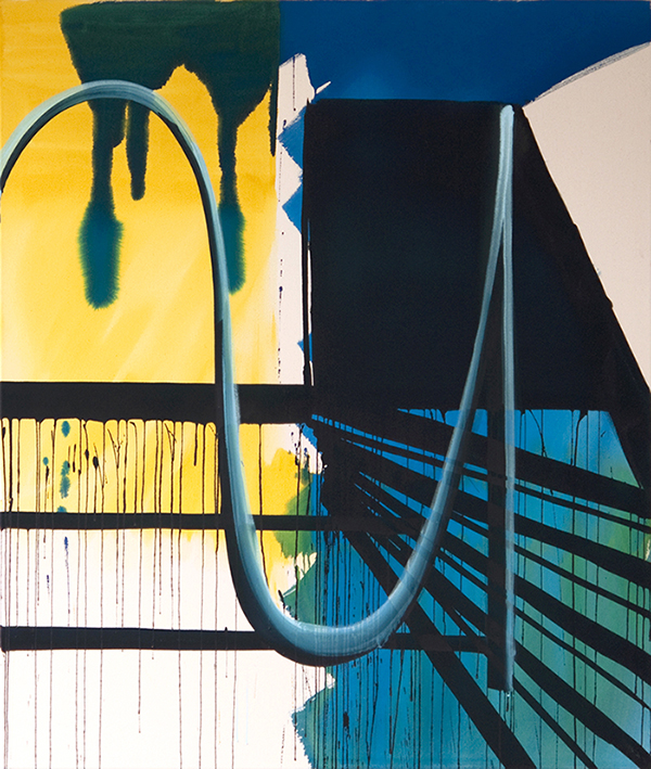 Nå/Now 2013 Acrylic on raw canvas 130 x 110 cm