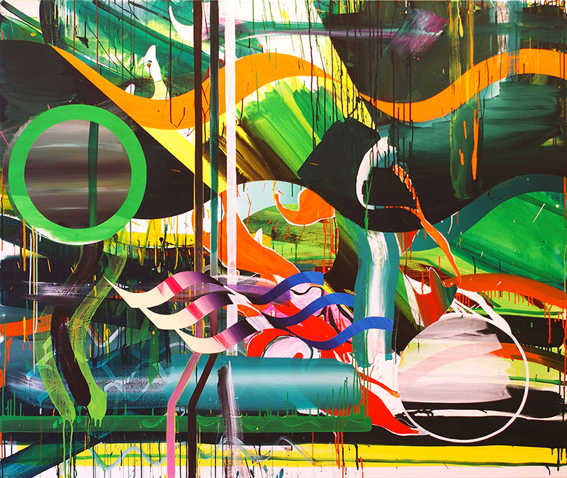 Beneath The Garden 2010 Acrylic on canvas 169 x 190 cm Private collection Oslo