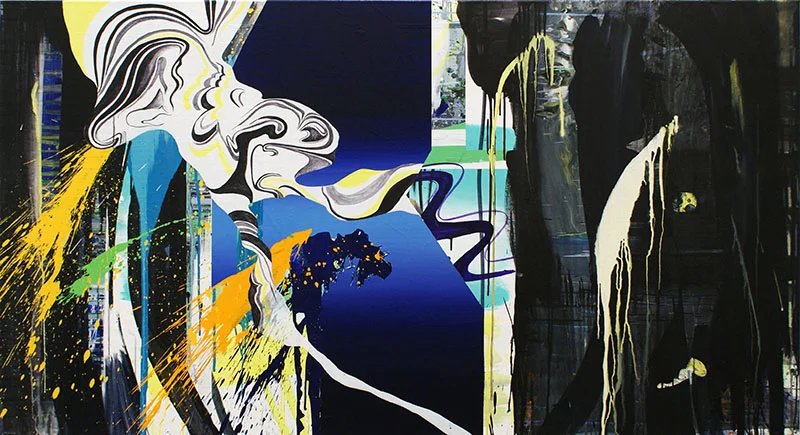 The Cloud 2010 Acrylic on canvas 105 x 190 cm
