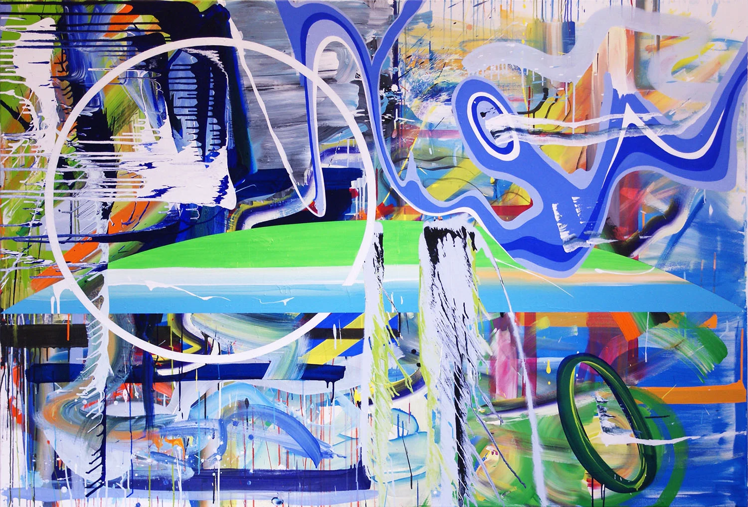 Glimt 2010 Akryl på lerret 150 x 220
