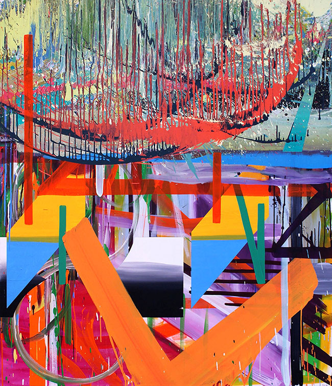 In Between 2011 Acrylic on canvas 169 x 146 cm