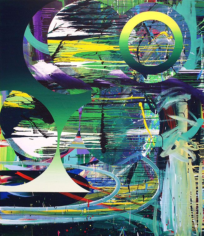 Noise and Silence 2011 Acrylic on canvas 169 x 146 cm Public collection, Stavanger Kunstmuseum