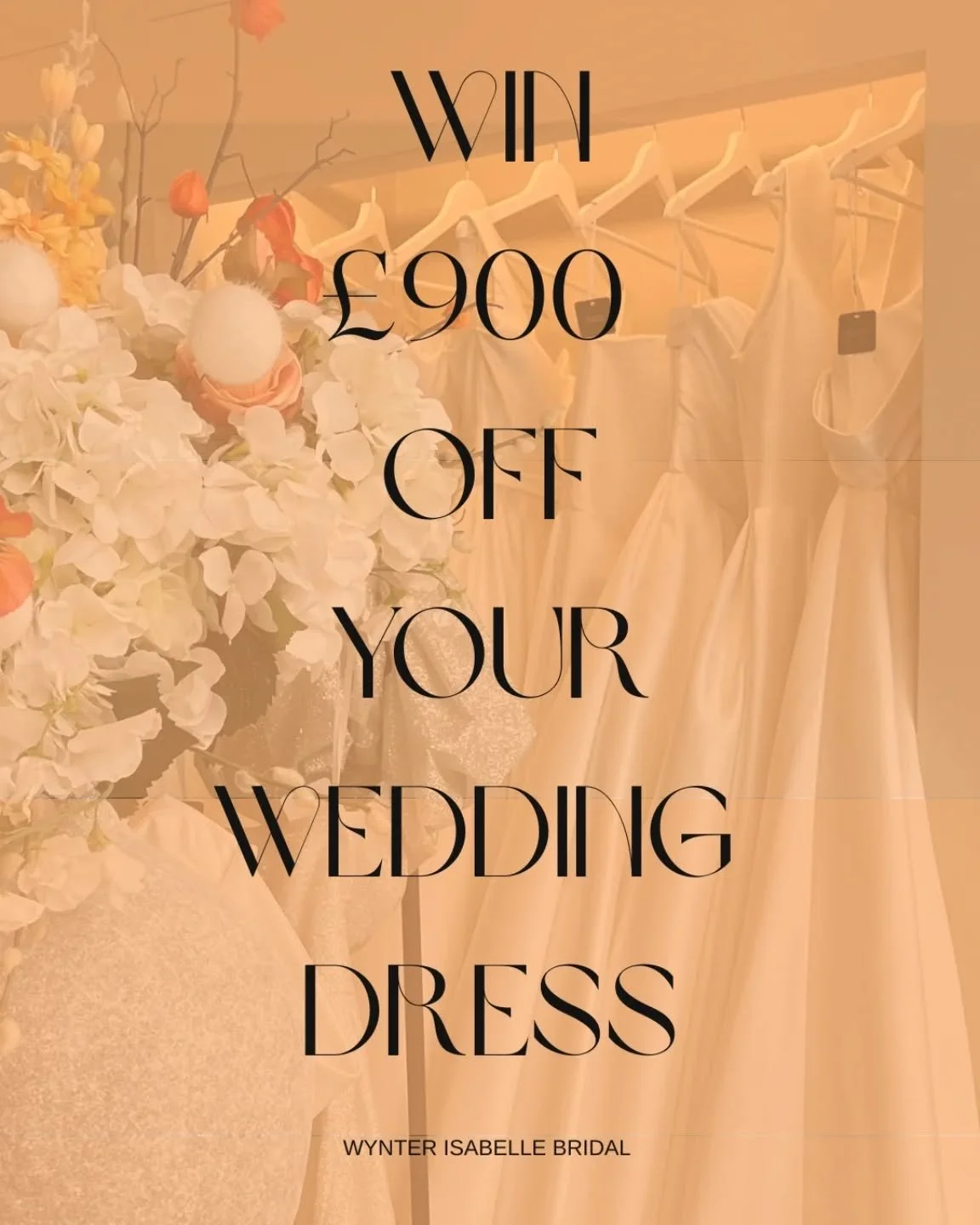 9 days until we officially turn 9! To celebrate, we're giving one lucky bride the chance to win &pound;900 off her dream wedding dress from our amazing designer collection.

All you need to do is follow us, comment on this post why we should pick you