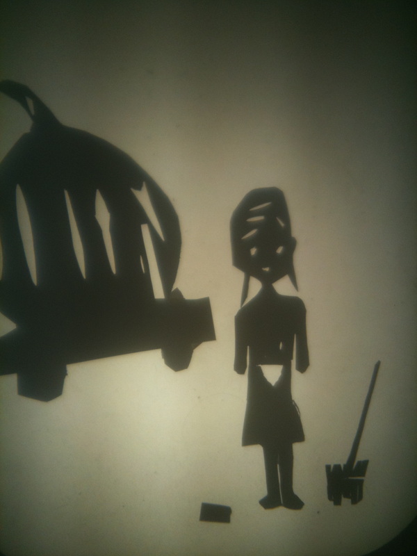   Shadow puppet scene  