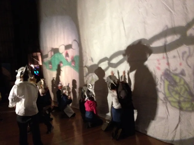 Everett MS student shadow play performance