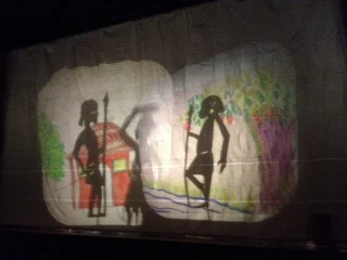 Everett MS student shadow play performance