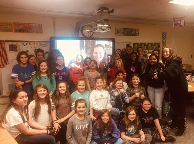 Director Sarah Moshman Skyping in with Mrs. Hodson&rsquo;s 5th grade class in Indianapolis, Indiana after watching The Empowerment Project! The girls answered What would you do if you weren&rsquo;t afraid to fail? 🙋🏽&zwj;♀️ &ldquo;I would go to the
