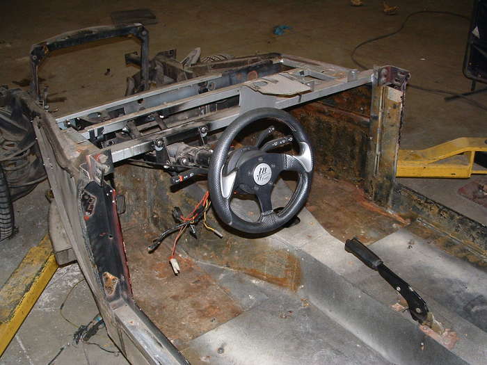 We will be replacing the steering column with a tilt IDIDIT column.