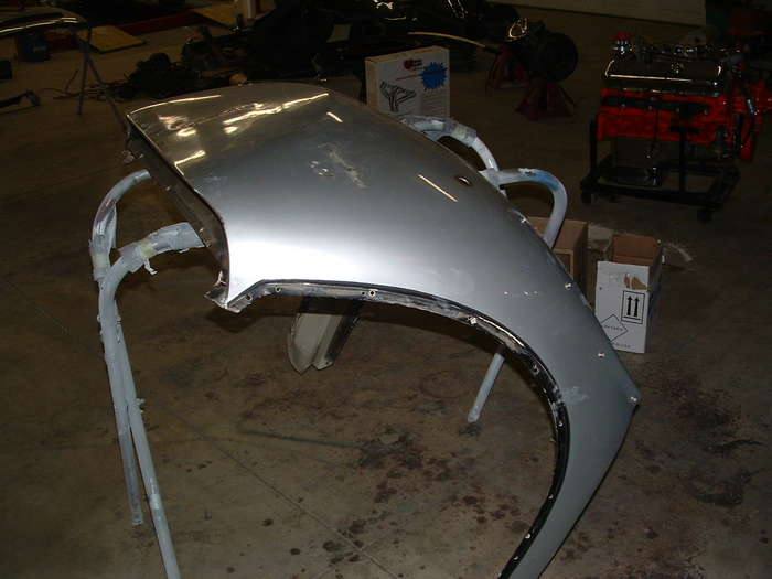 Here is the rear body panel after removal.