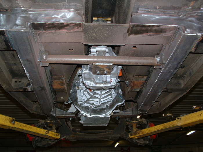 new transmission crossmember installed.