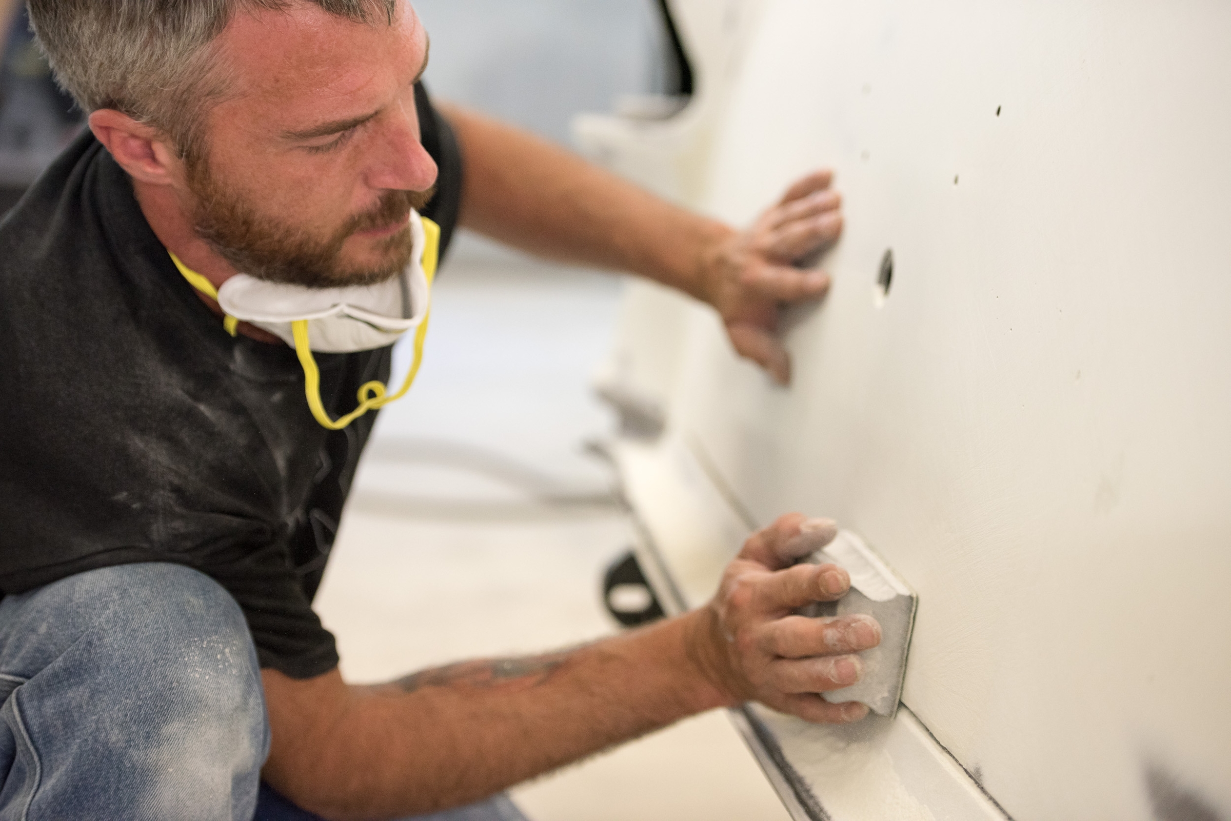 Painting and Sanding Area at Minnesota Hot Rod Factory 