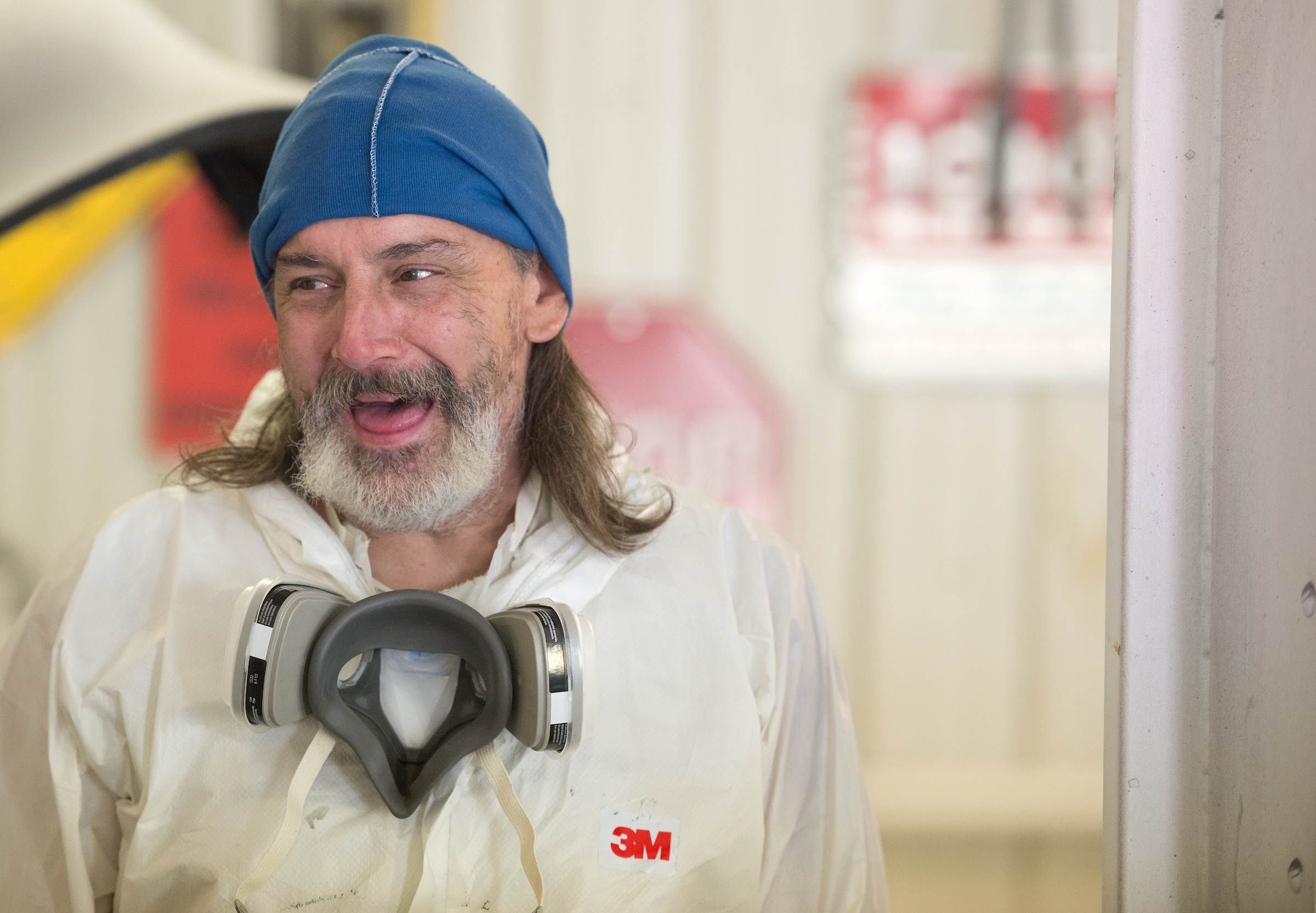 Painting and Sanding Area at Minnesota Hot Rod Factory 