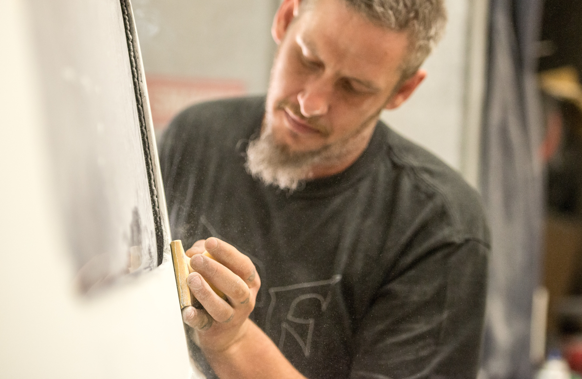 Painting and Sanding Area at Minnesota Hot Rod Factory 