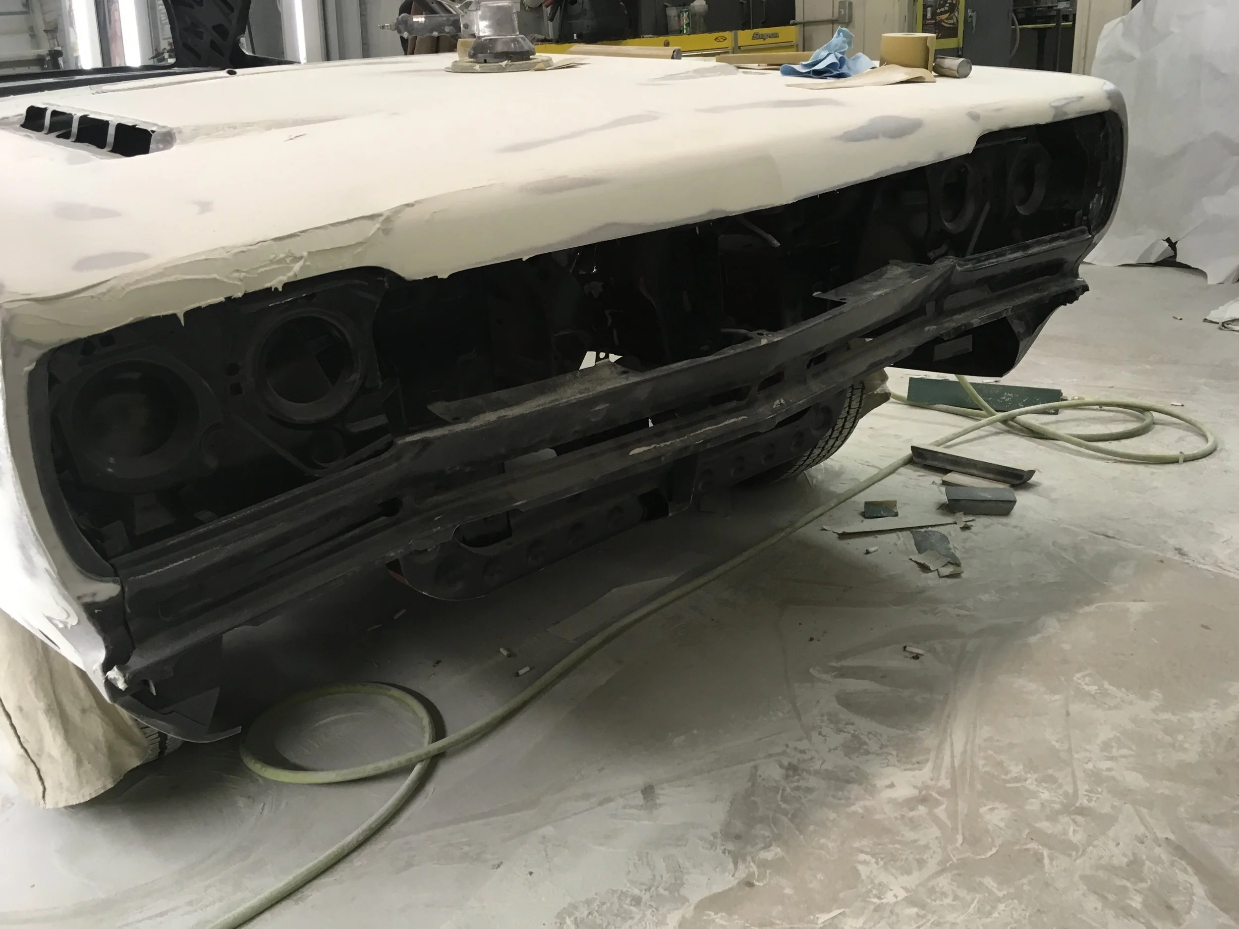 More mud work on 68 GTX.
