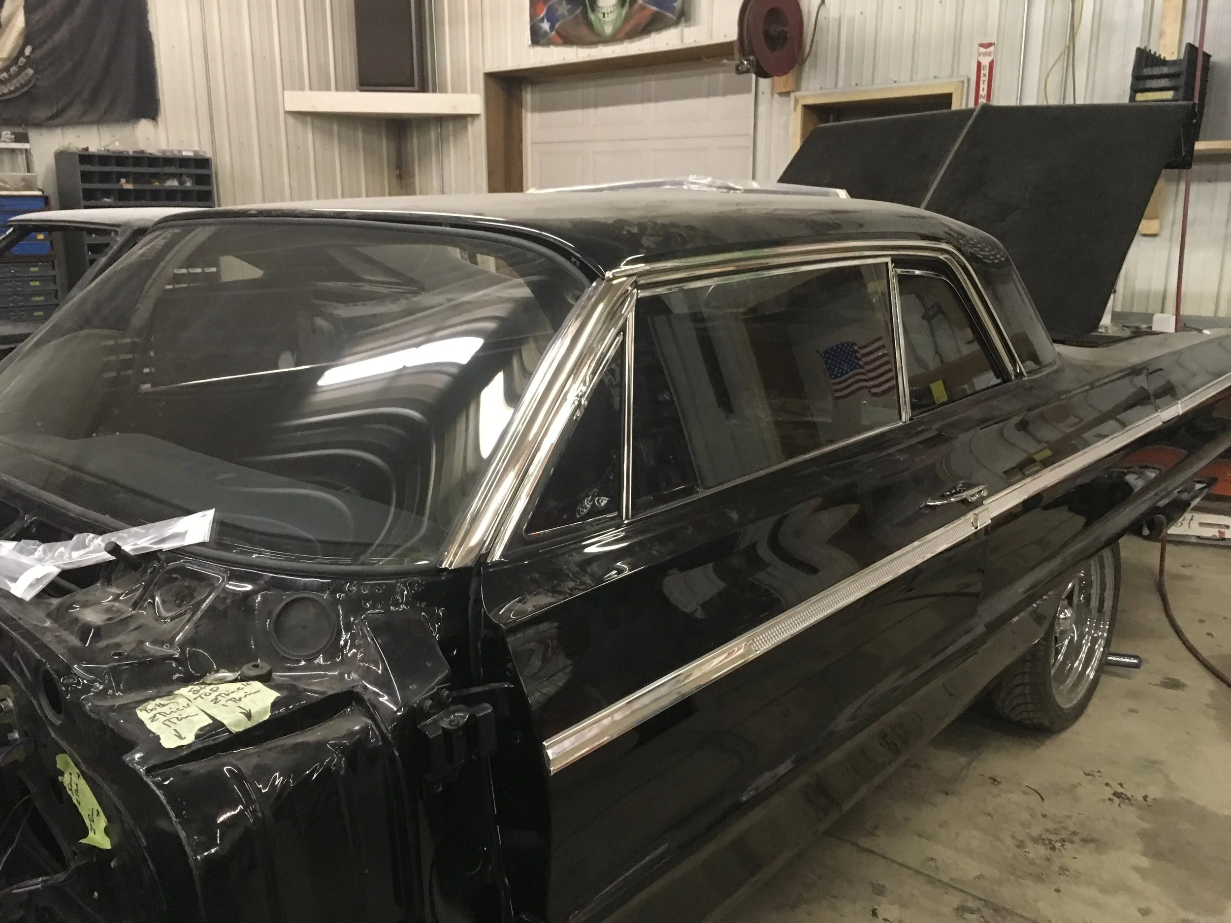 Glass on 64 Impala