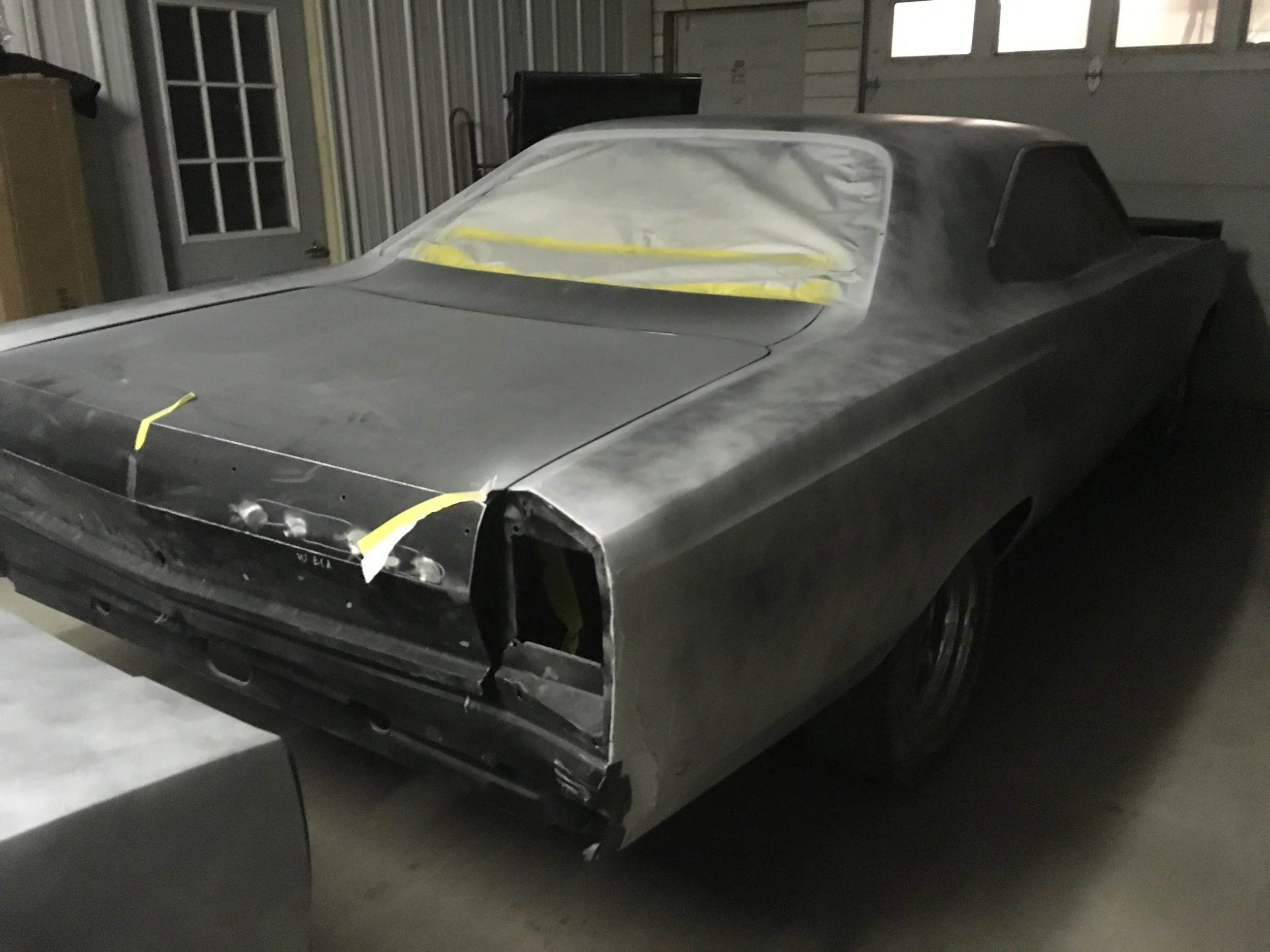 68 Plymouth GTX primed