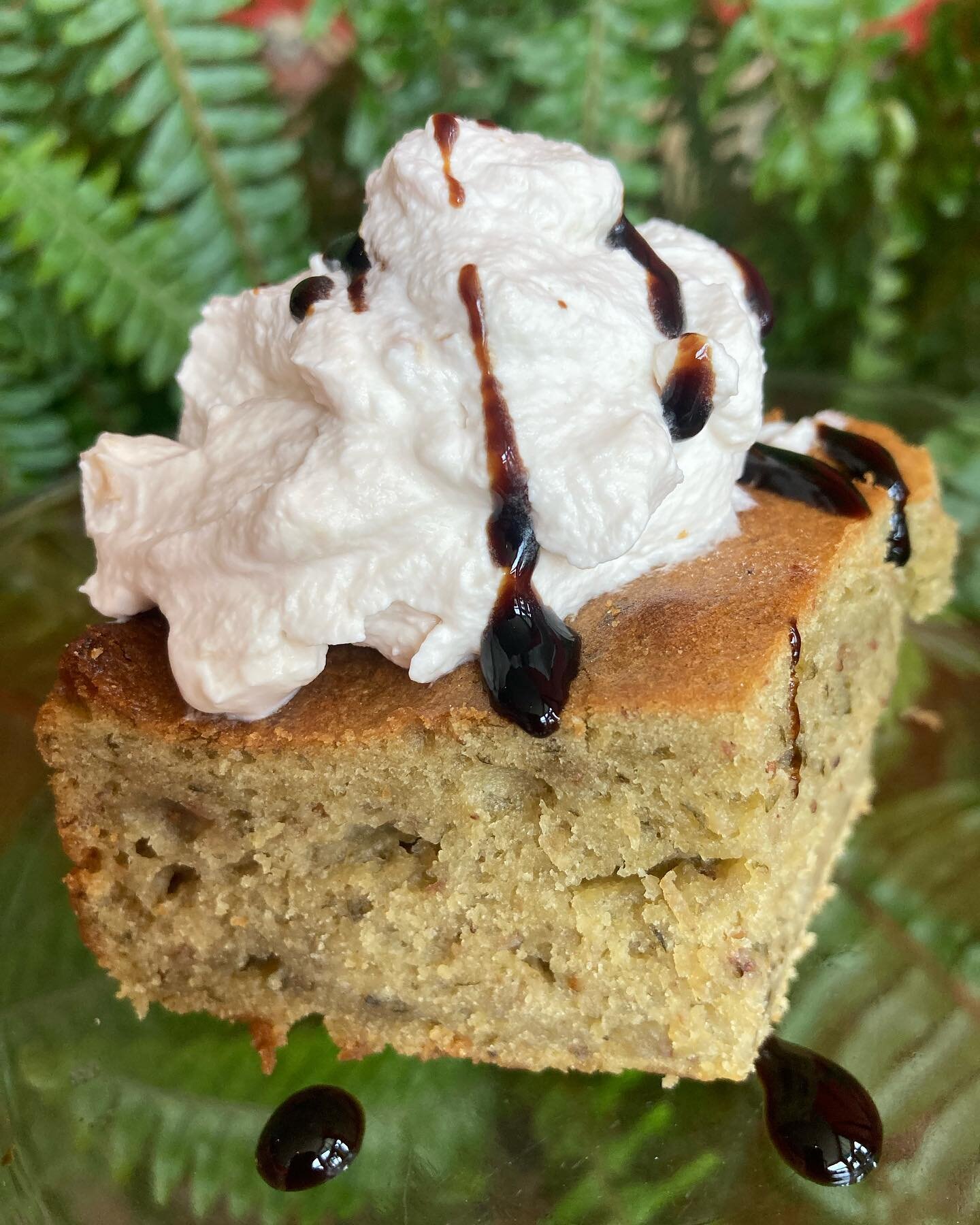 Strawberry basil olive oil cake. Strawberry whip. Balsamic glaze. My oh my! 😍😍😍 #originalsubshop #oliveoilcake #whoahdang