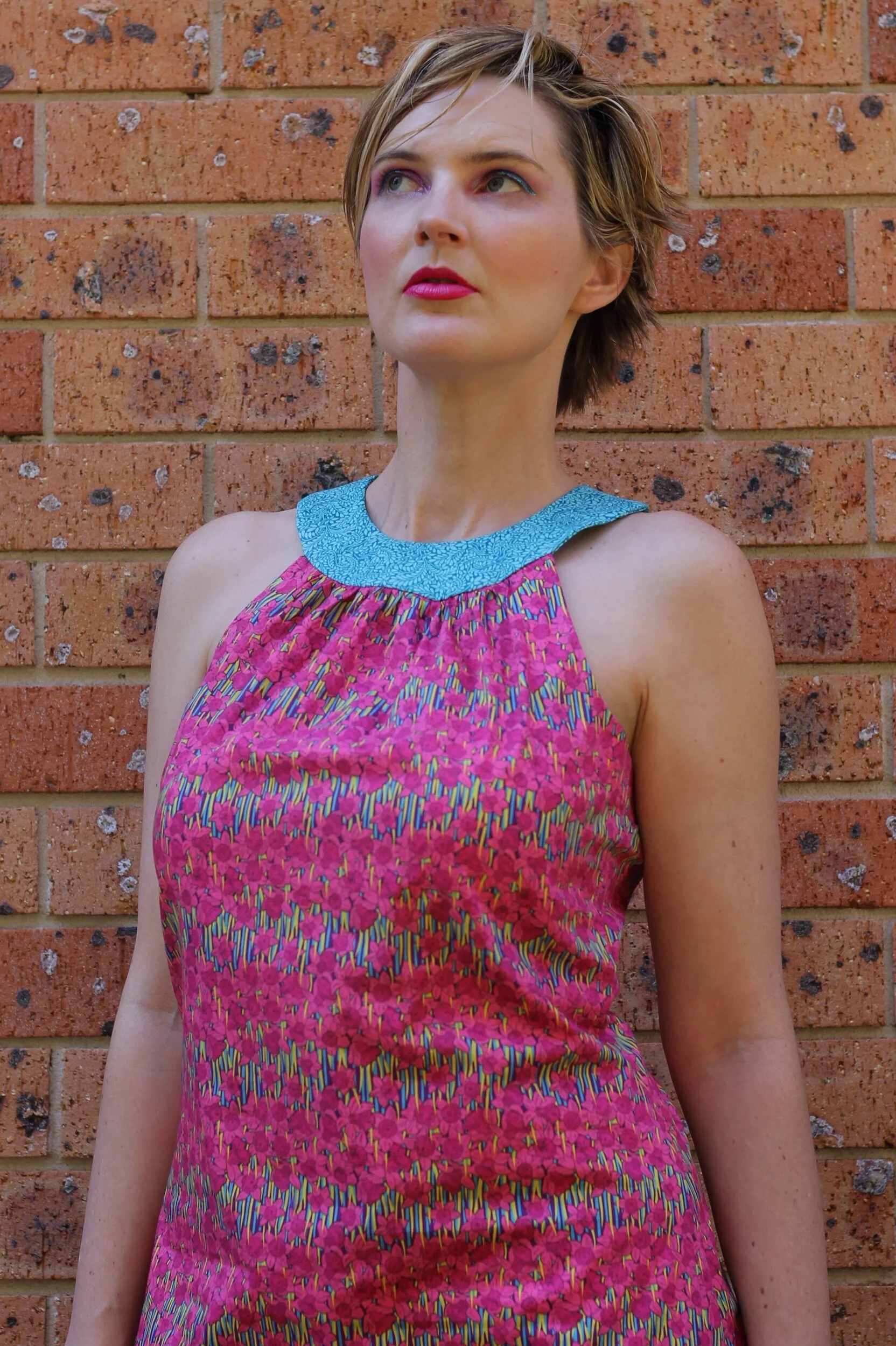 Cotton Summer Halter Dress