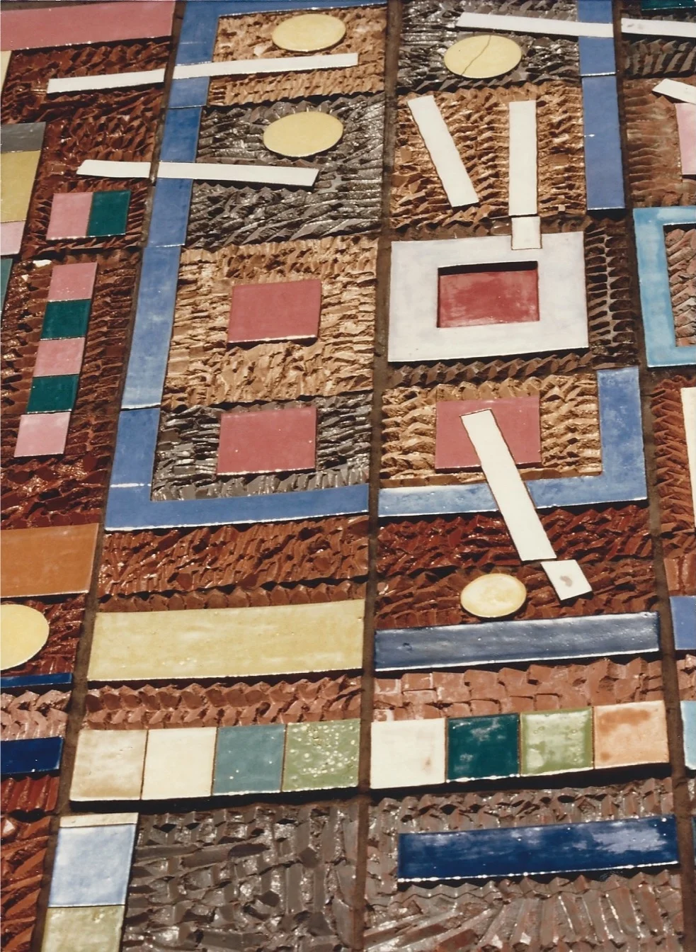   LightSounds   ceramic mural  detail view 