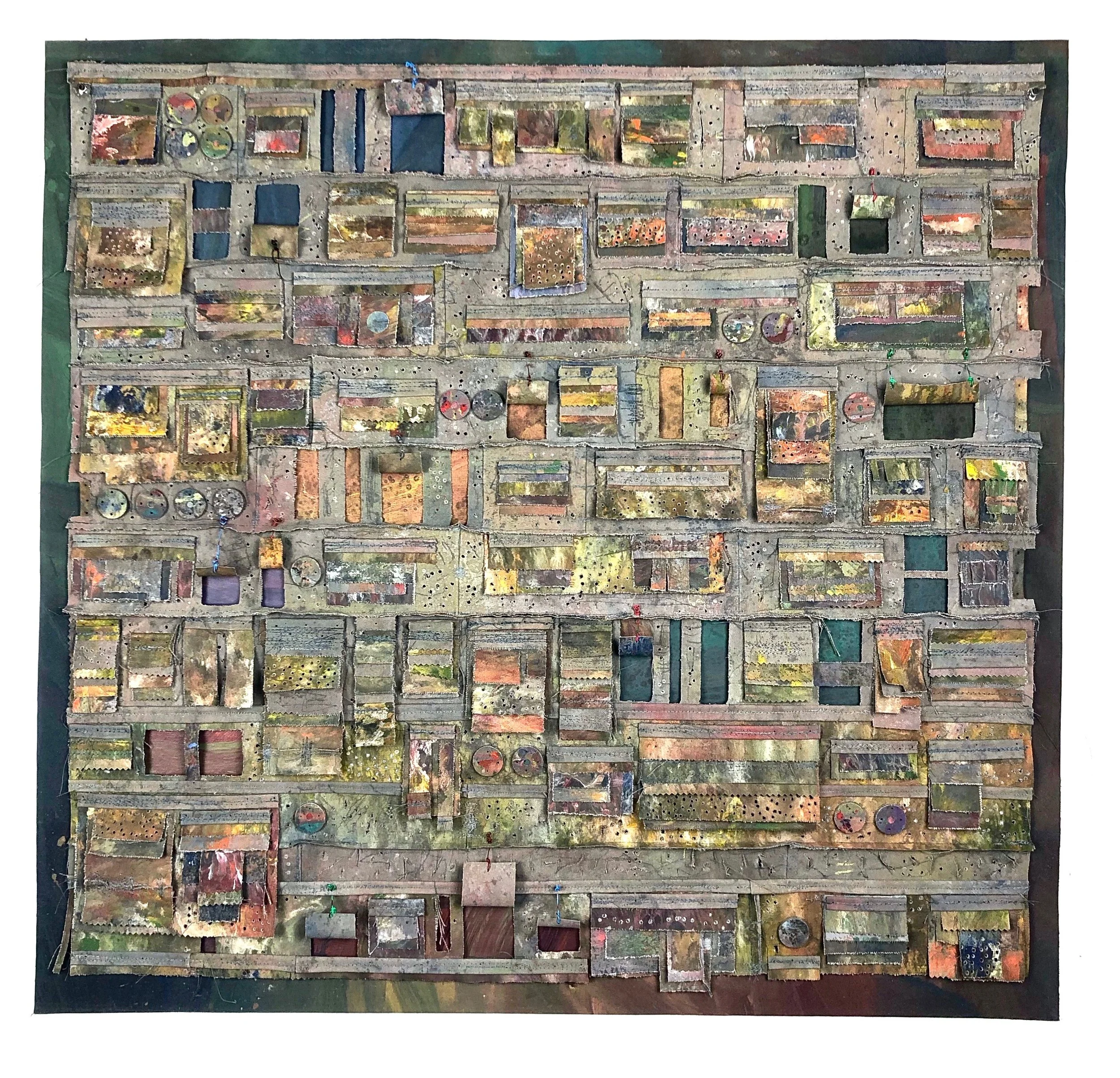   Reveal #1   Acrylic-painted canvas mounted on wood panel  2021 