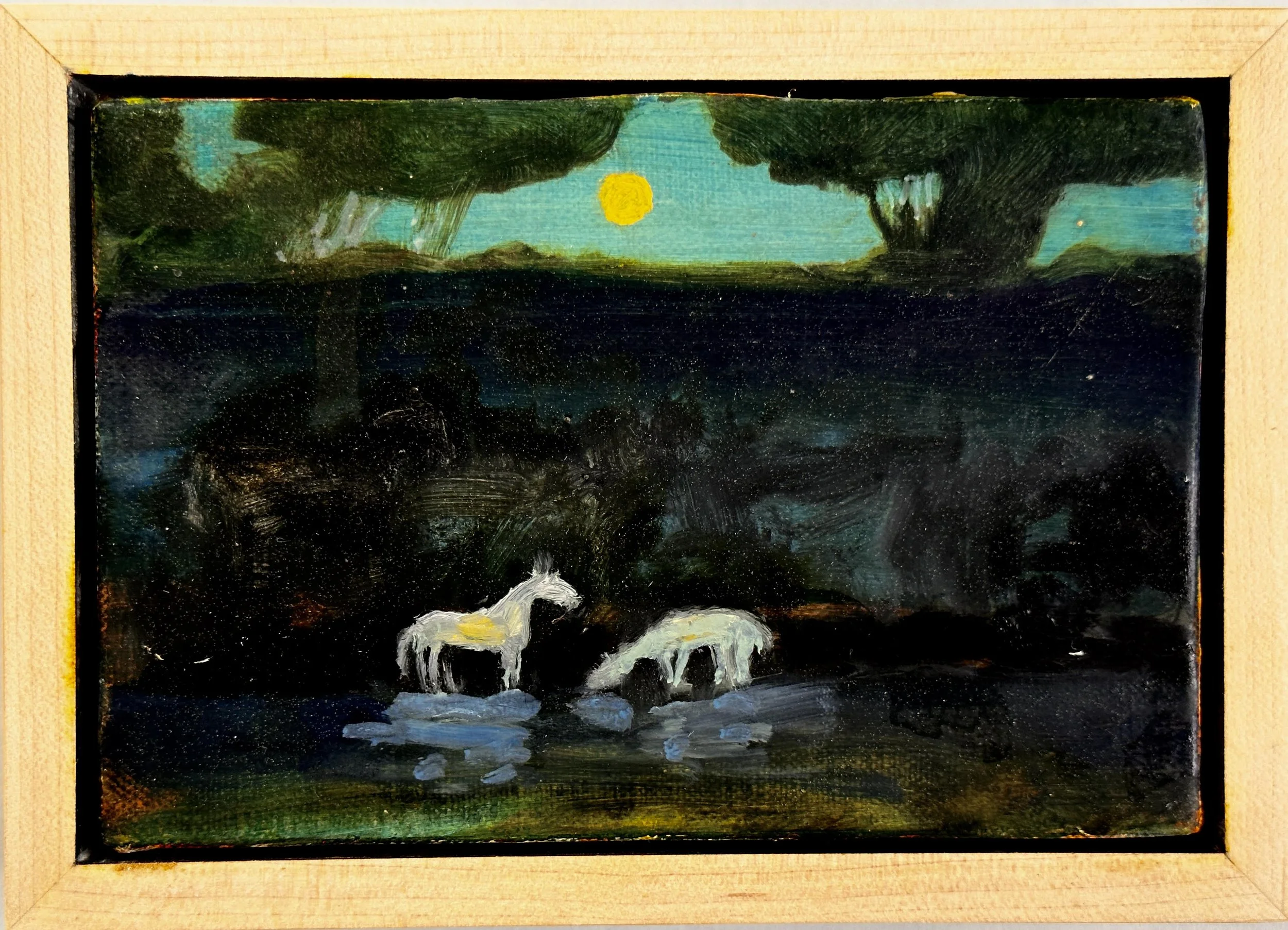 SOLD: “Two White Horses"