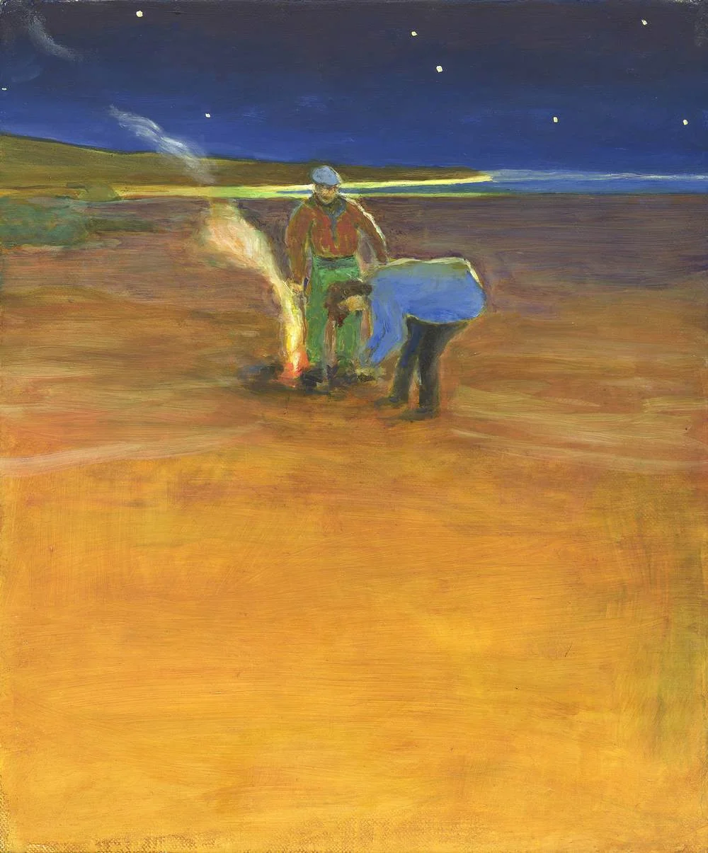 SOLD: "Campfire on the Beach"