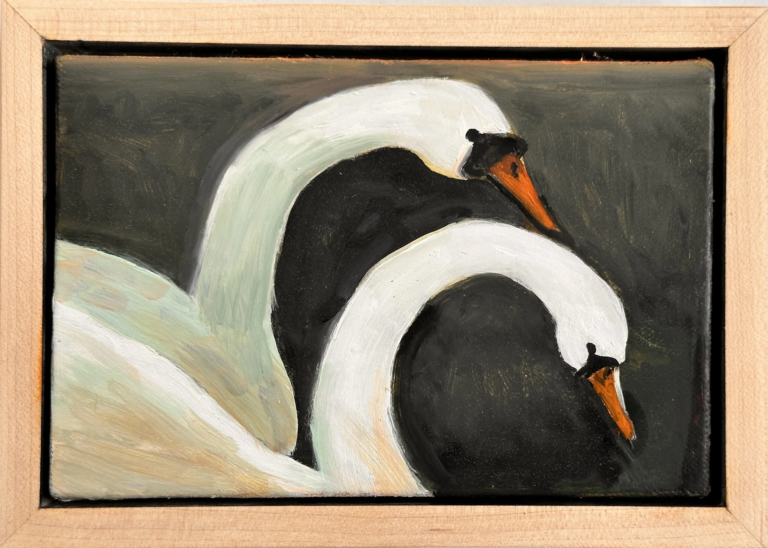 SOLD: "Swan Companions"