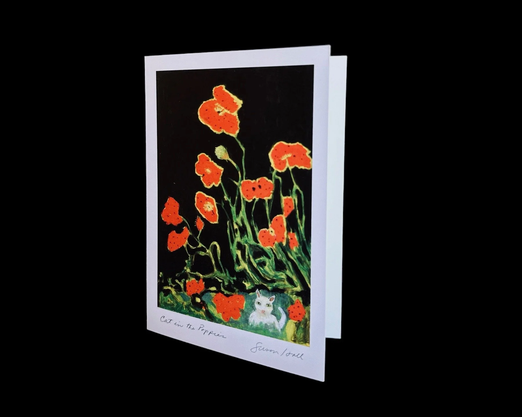 "Cat in the Poppies"