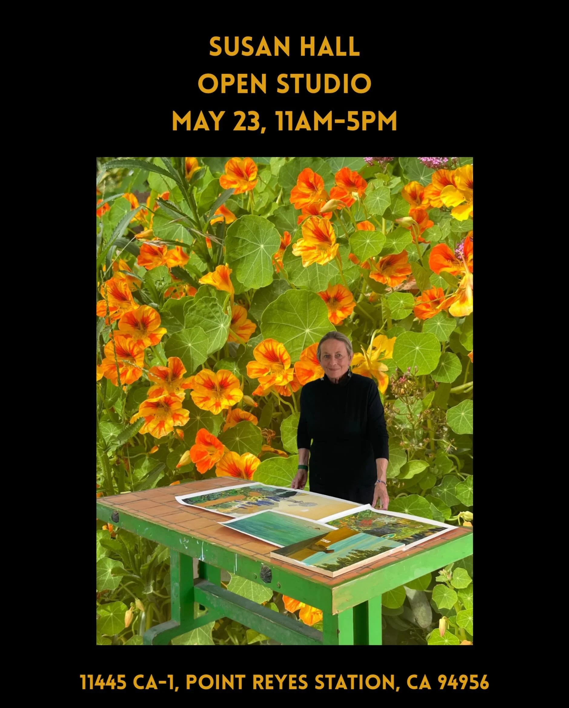 Open Studio this Saturday, May 23, from 11am to 5pm. Parking at the Point Reyes Presbyterian Church, up from the gas station. I hope to see you there!