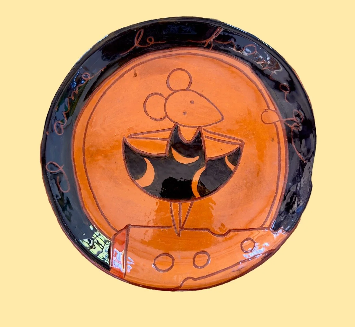 SOLD: Halloween Mouse Cheese Plate