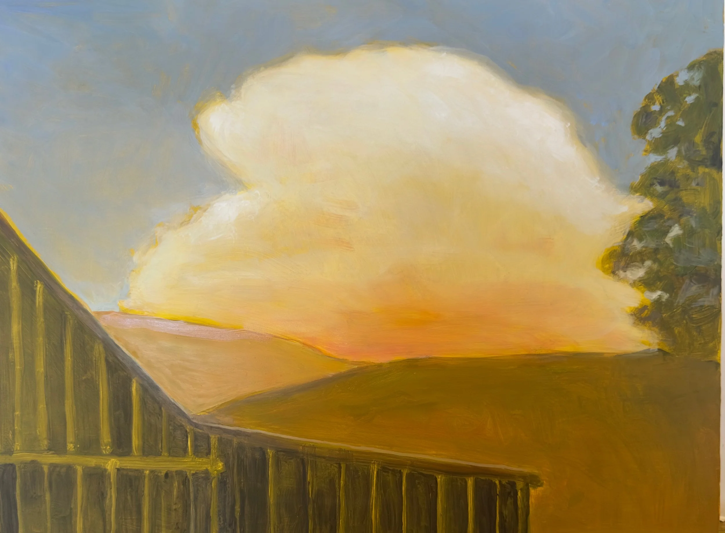 SOLD: "Marin Barn at Dusk"