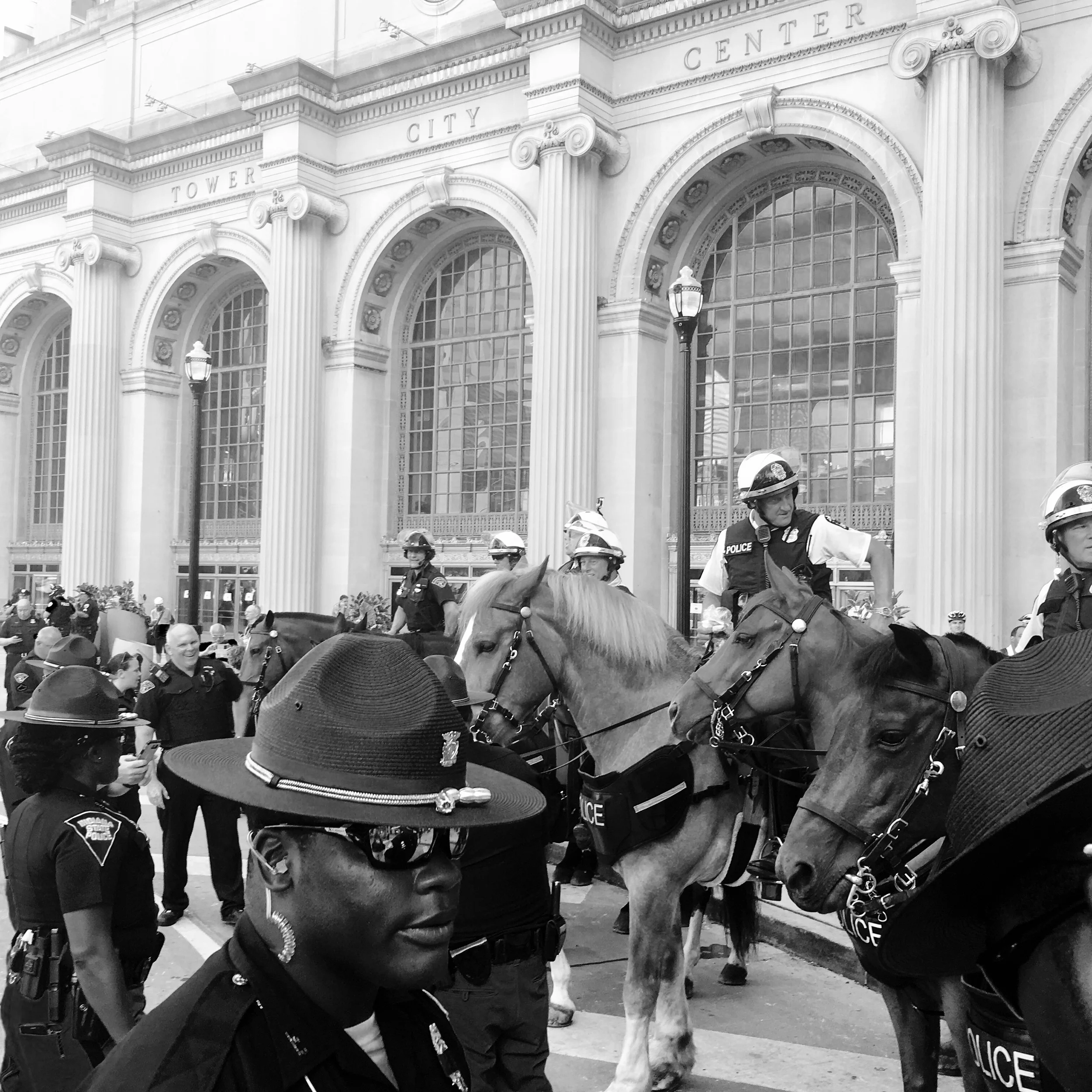 Fortress Cleveland - Indiana State Police at Tower City Center.
