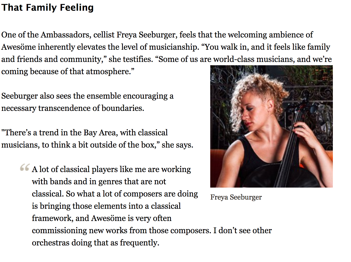 SF Classical Voice by Jeff Kaliss
