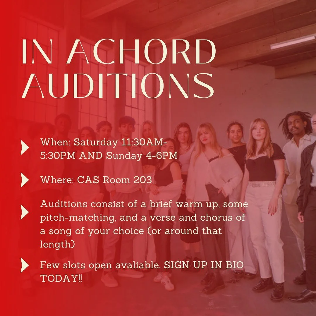 AUDITIONS ARE TAKING PLACE THIS WEEKEND AND WE&rsquo;RE SO EXCITED❤️🎤🚨

Few slots available. Sign up in bio NOW!! We can&rsquo;t wait to hear your voices and bring new people into IAC👏🤩