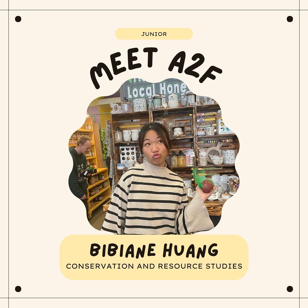 Welcome Class of 2028 and 2026!! We&rsquo;re so excited to meet you and to help you get to know us a bit, every week we&rsquo;ll be shouting out one of our upperclassmen! 

This week we have Bibiane Huang, a current junior studying Conservation and R