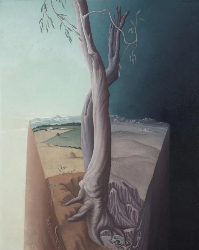 The Tree , 1938 30 1/2 × 24 inches; 77.5 × 61 centimeters oil on board Crystal Bridges Museum of American Art