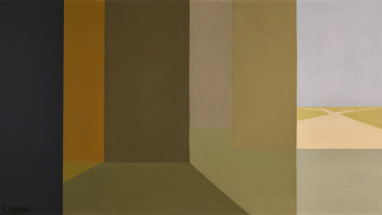 The Road , 1958 oil on canvas 20 x 36 inches; 50.8 x 91.4 centimeters