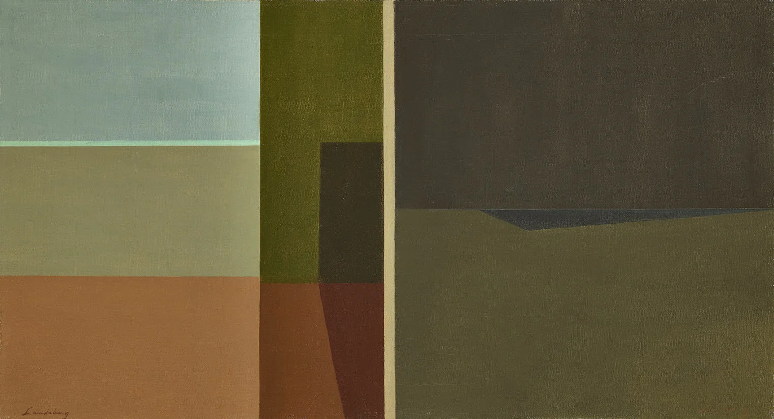 Ambiguity , 1959 oil on canvas 20 x 36 inches; 50.8 x 91.4 centimeters